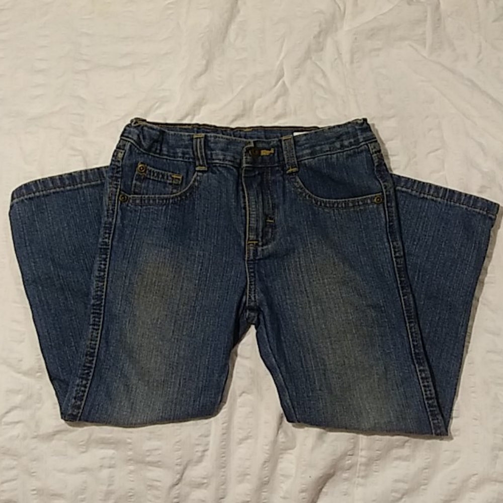Boys Adjustable Wrangler Blue Jeans Size 5T